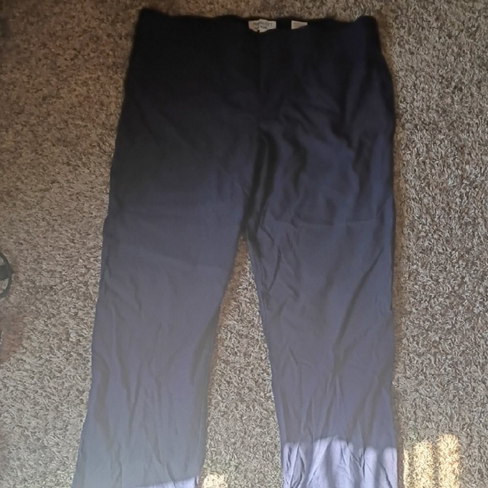 Ladies Plus Size Blue Dress Slacks